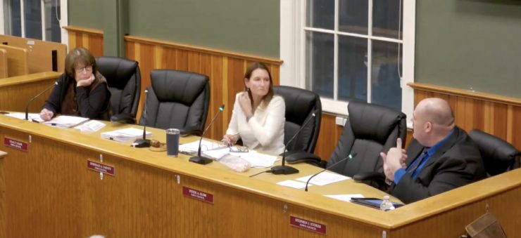 Photo of the Town Council on March 9, 2026