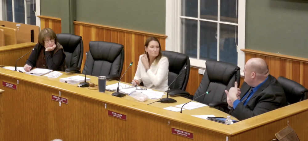 Photo of the Town Council on March 9, 2026