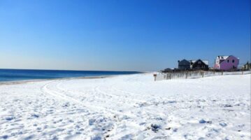 Charlestown Beach in February