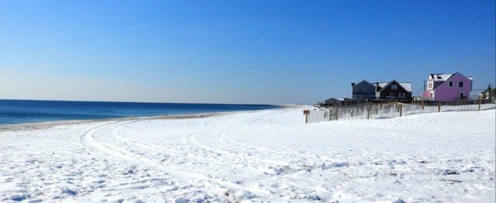 Charlestown Beach in February