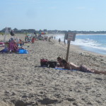 Photo of people on Charlestown Beach