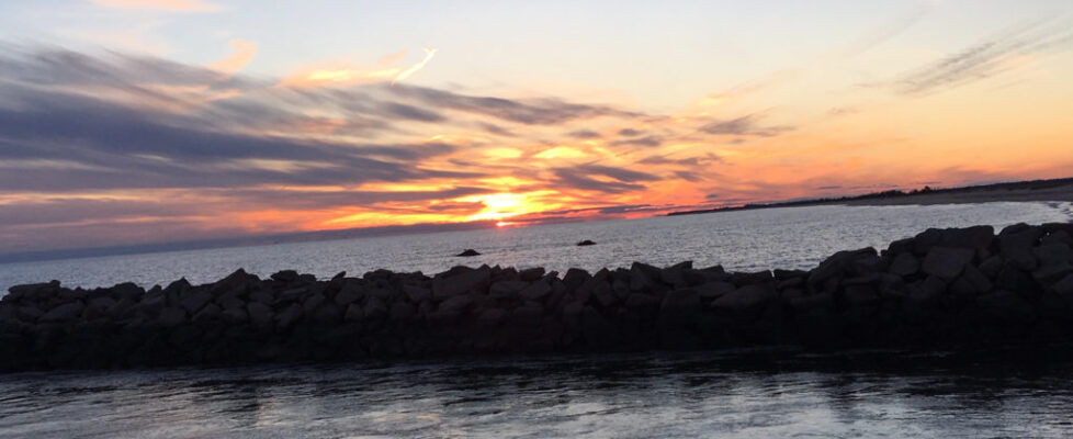 Charlestown Breachway at dusk