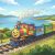 Cartoon of a Happy Train