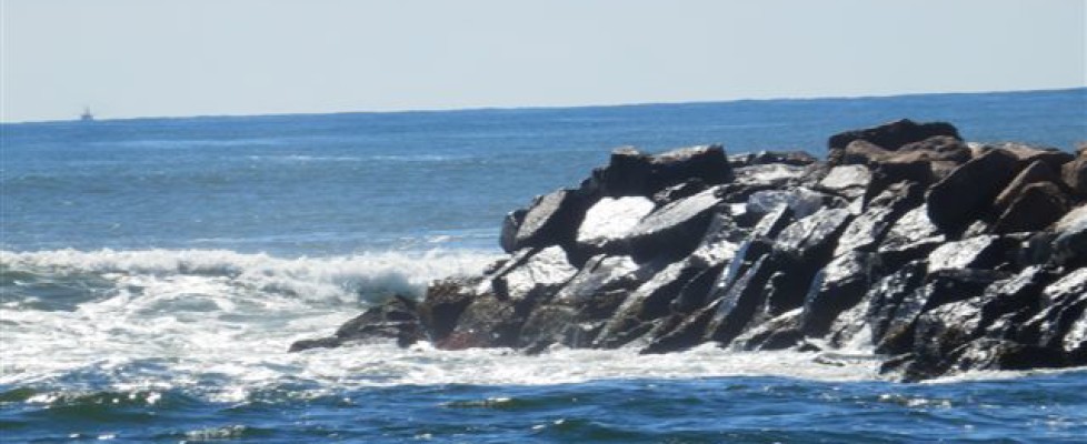 A photo of the Charlestown Breachway by J Carlson