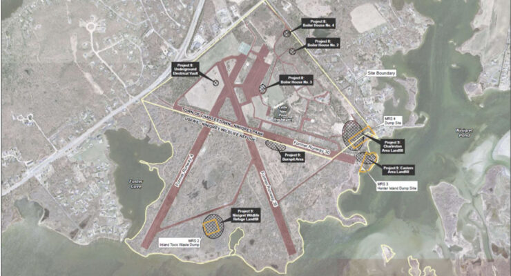 Image of Army Corps Site Layout for Ninigret Park and NWR