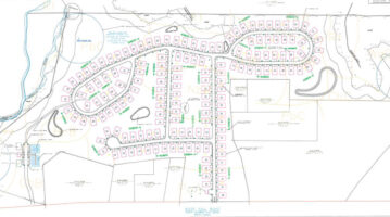 Ross Hill Road-May 2025 Drawing of 158 houses on Ross Hill Road