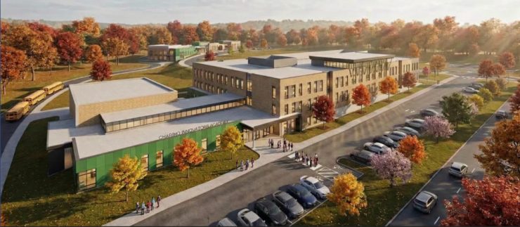 Perspective Drawing of Proposed Unified Elementary School