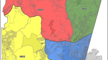 Map of voter districts