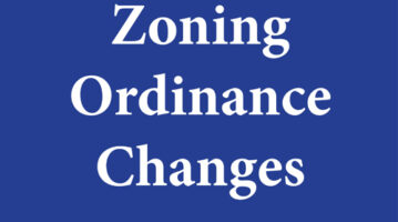 Zoning Ordinance Changes