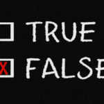 Box showing true or false choices