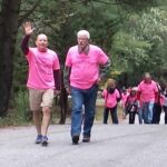 Photo of Jeff Allen and Tom Gentz in the Twin Peaks walk for a cure for breast cancer